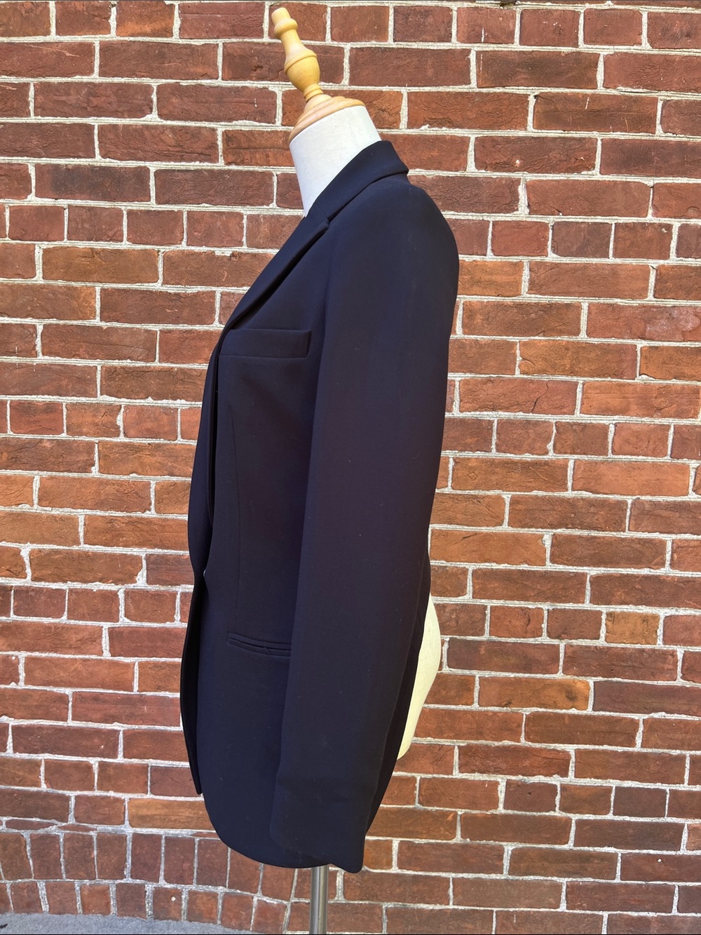Robert Rodriguez Black Notch Lapel Hi-Lo Blazer - Picture 2 of 6